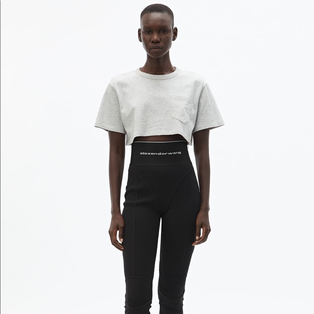 Alexander Wang Logo Elastic Legging